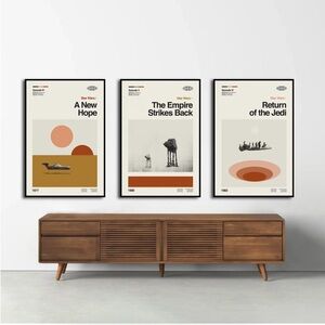 Sandgrain Studio Star Wars Bundle - Original Trilogy - minimalist poster new